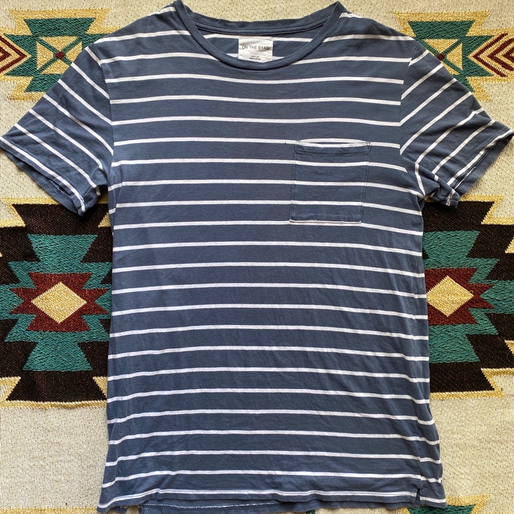 Pacsun Striped On The Byas Tee Shirt Size Medium M